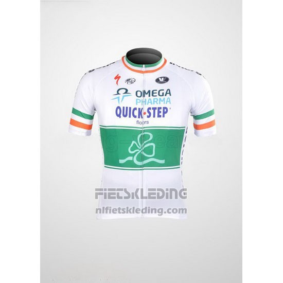 2012 Fietskleding Omega Pharma Quick Step Kampioen Irlandese Korte Mouwen en Koersbroek